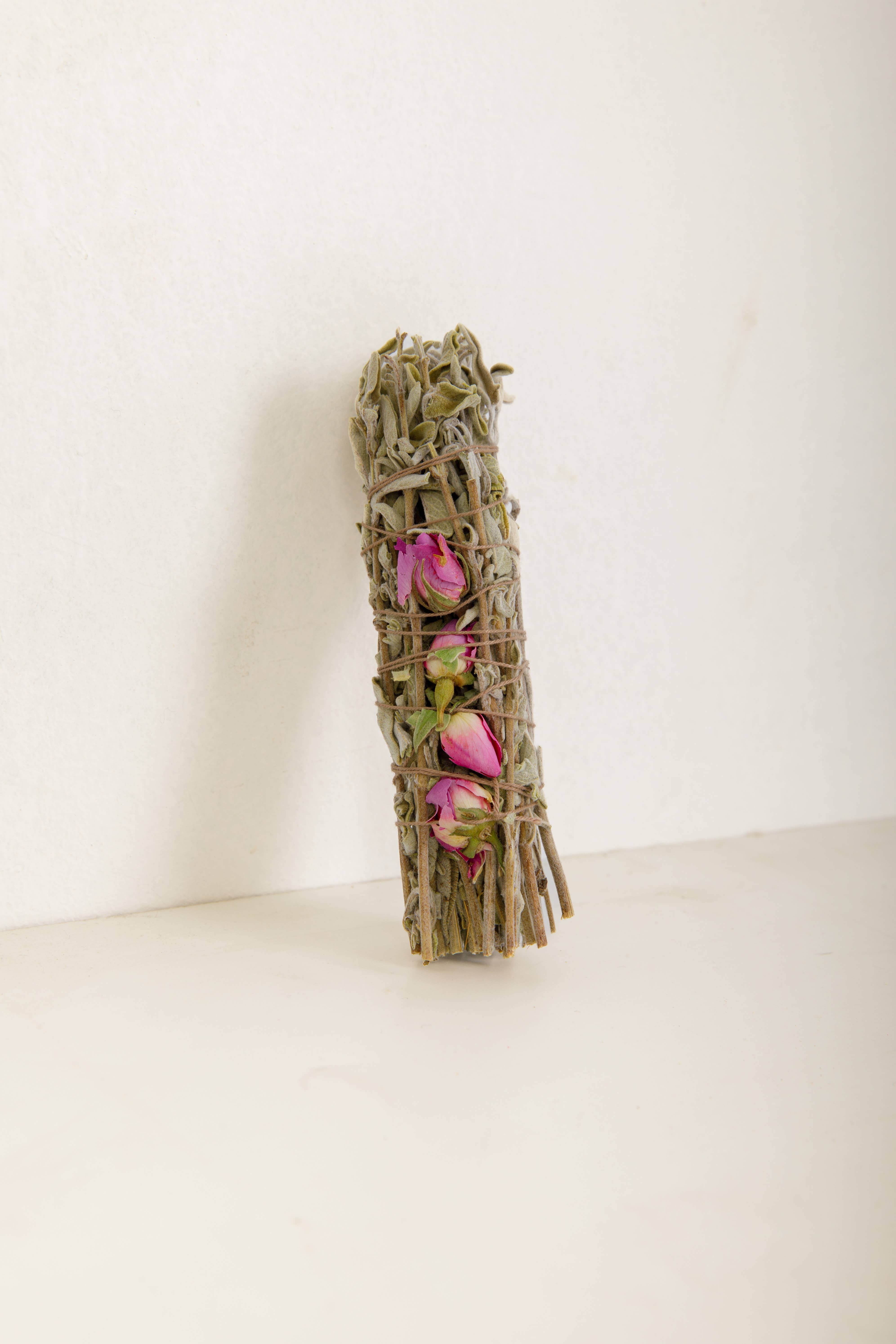 NAVA - Wholesale Sage Bundle - Sage Bundle with Roses | Natural Incense3