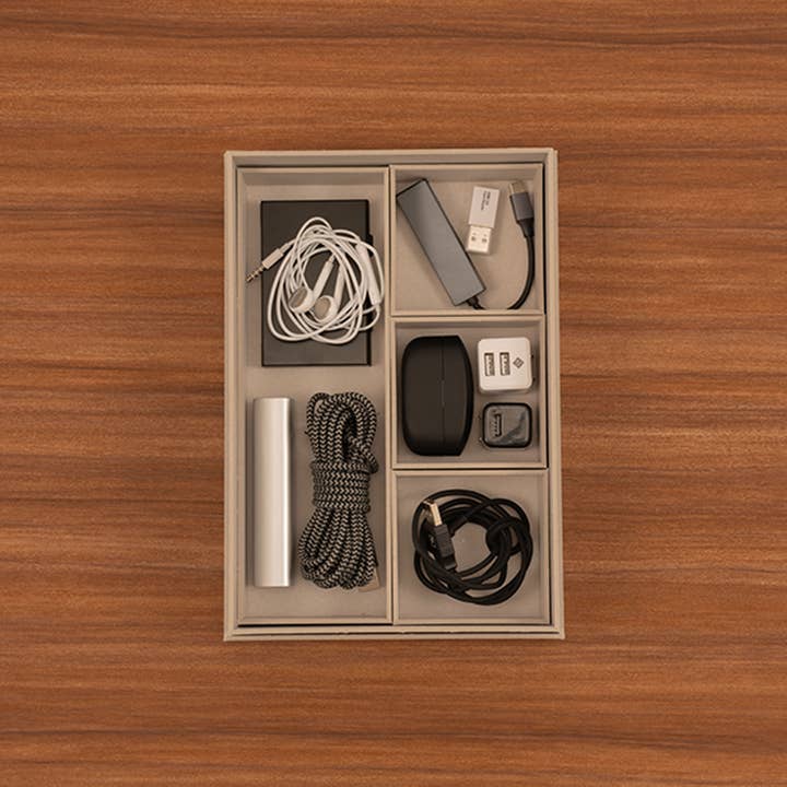 NAKABAYASHI Stationery - Wholesale Desk Organizer - Organizing Bento Box made from Recycled Paper A5
