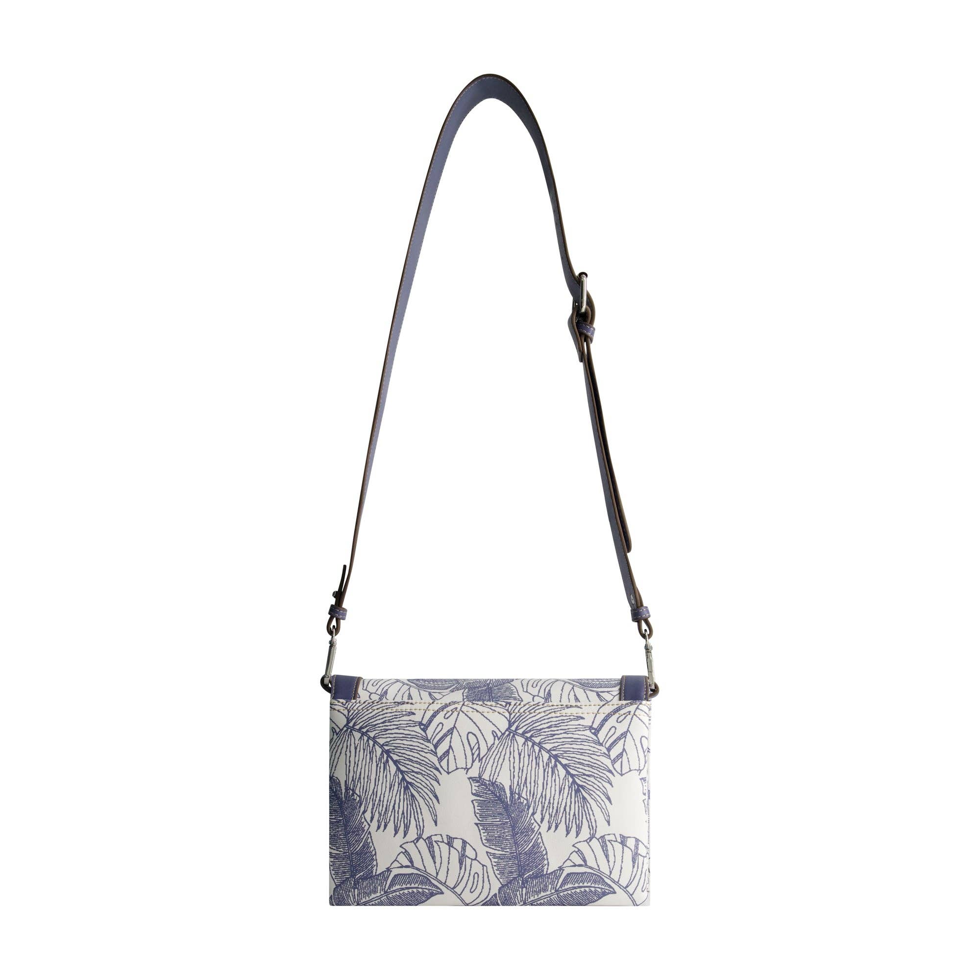 Concept One - Wholesale Crossbody Bag - Women's - Tommy Bahama Graphic Leaf Print City Handbag, NAVY1