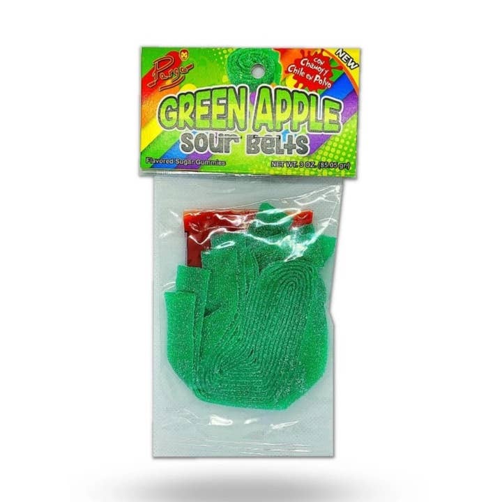 I Got Your Candy – Gomas por atacado – Cintos de Azedo Parga Green Maçã 2.25oz - 20ct0