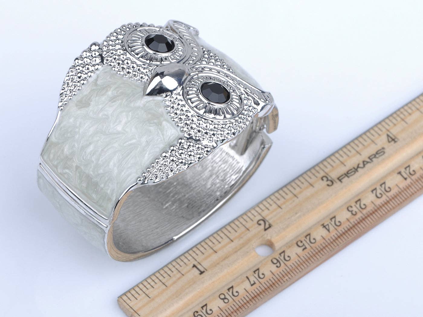 AK Brand – Pulseira de punho por atacado – Coruja Pássaro Esmalte Brilhante Espiral Nublado Pulseira Bracelete Punho2