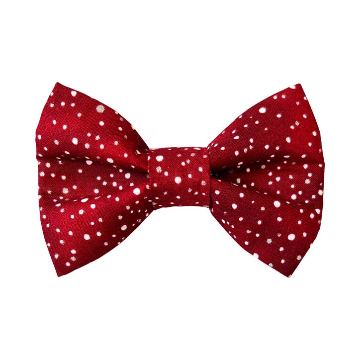 Nœud papillon pour chien Christmas Dots pour la vente par Winnie and the Hound
