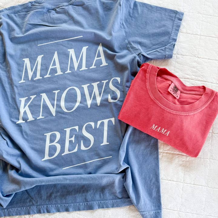 Mama sait mieux - Tee pour la vente par Little Mama Shirt Shop