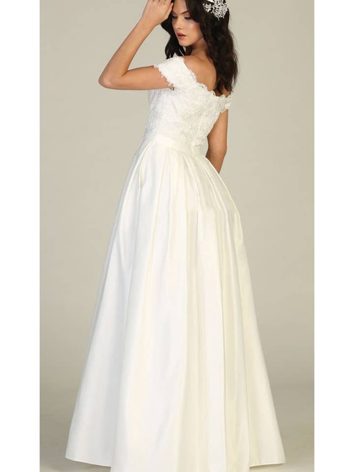 LA Merchandise - Vendita all'ingrosso Abito da sera - Donna - Abito da sera con spalle scoperte e tasche - LA17624