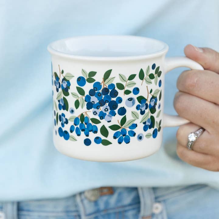 Paper Farm Press - Wholesale Coffee Mug - Blueberry Field Mug2