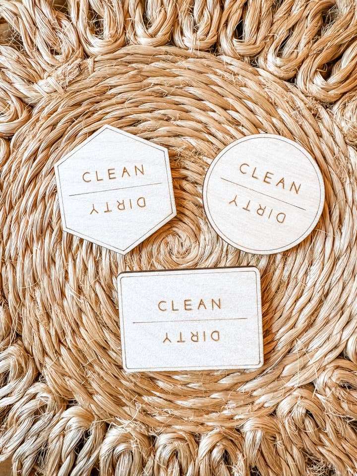 Dishwasher Magnets Clean or Dirty for wholesale by Hazel + Bloom Co