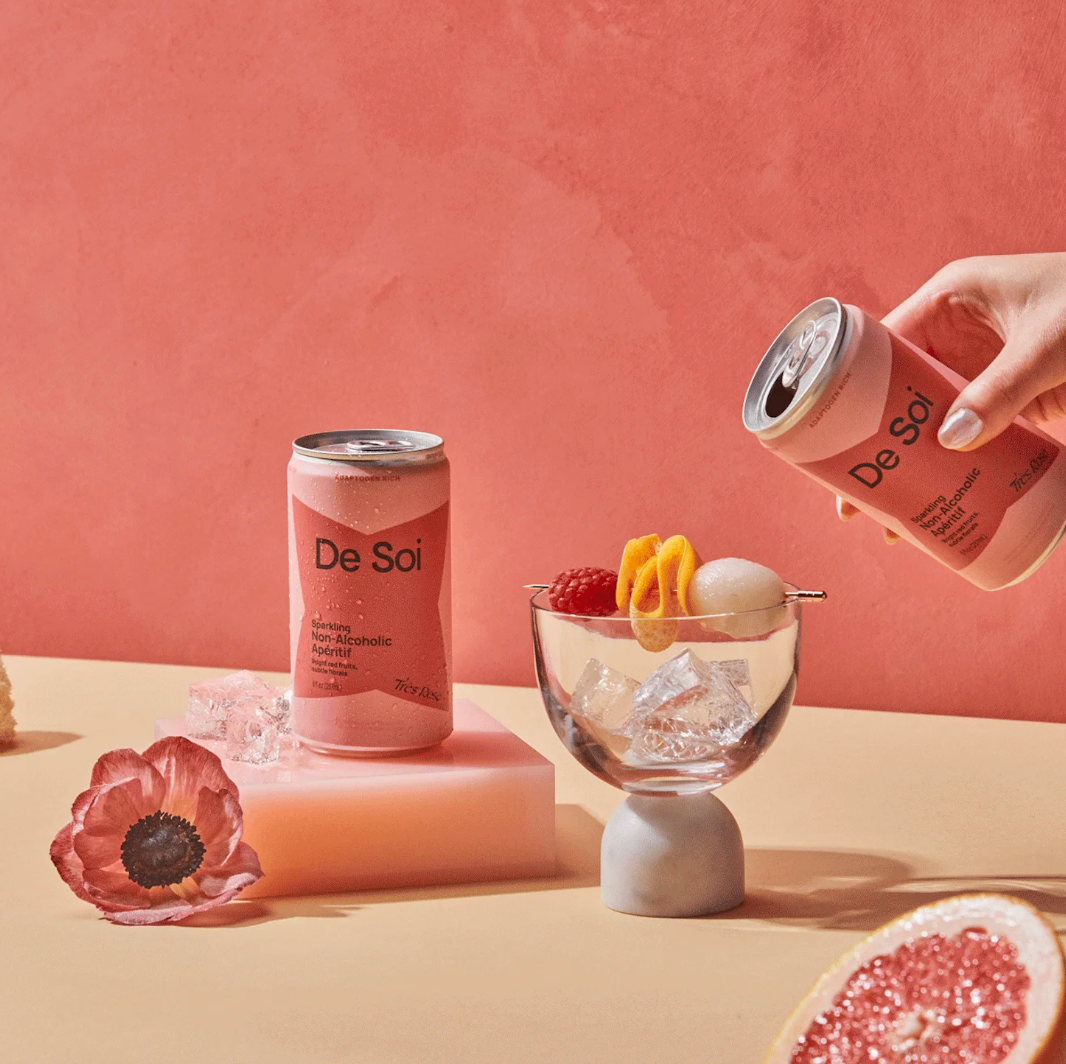 De Soi - Wholesale Non-Alcoholic Aperitif/Mocktail - Très Rosé Cans - Master Case (24pk)3