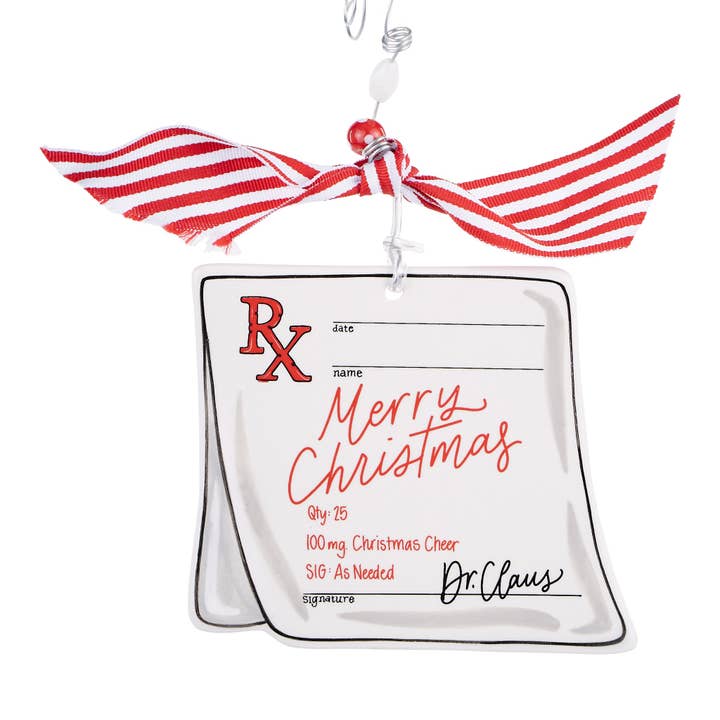Glory Haus - Wholesale Ornament - Dr. Claus Flat Holiday Ornament