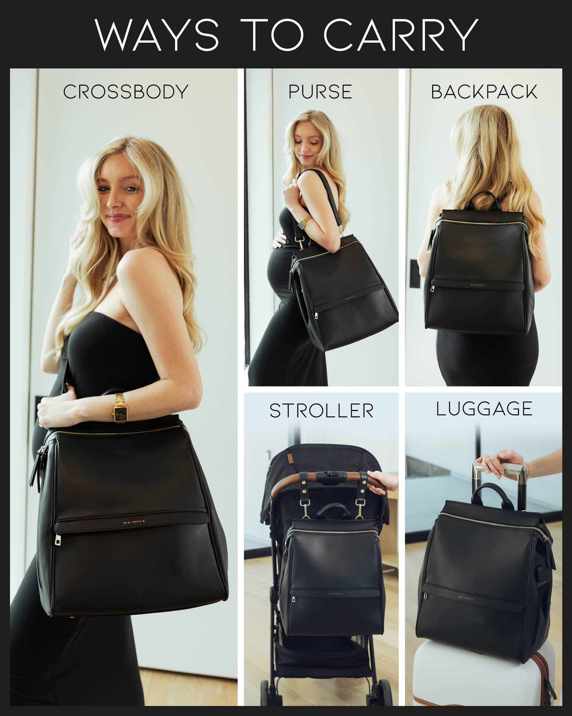 Mia + Sophia - Wholesale Diaper Bag - Baby - The Sophia Diaper Bag4