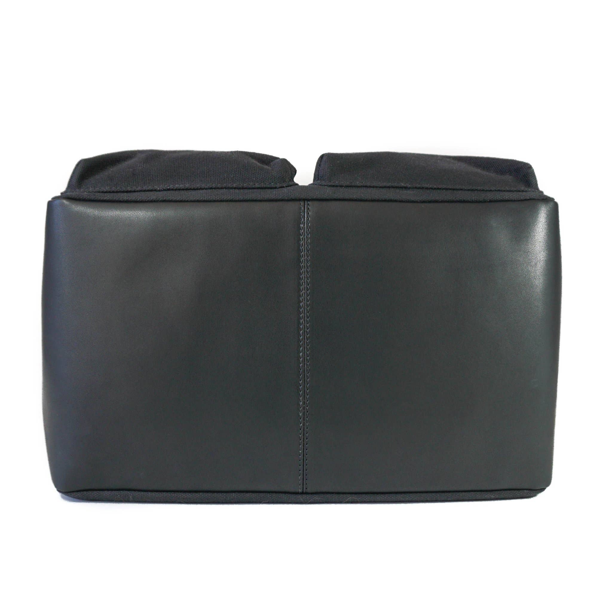 DJANGO - Wholesale Pet Carrier - Dog - Dog Carrier Bag - Black Waxed Canvas and Leather5