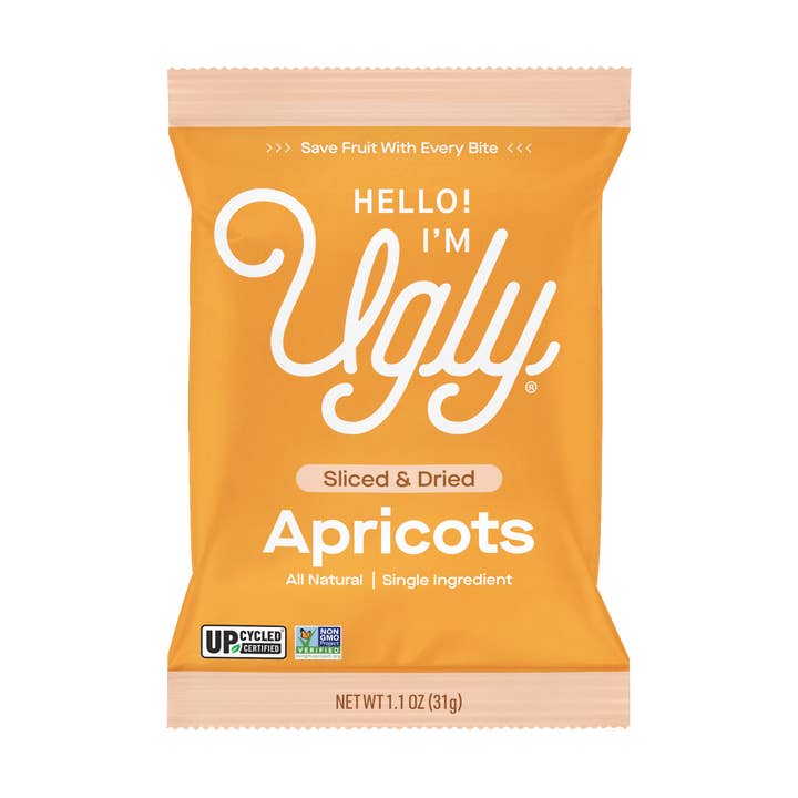 1.1oz Dried & Half Moon Apricots for wholesale by The Ugly Company