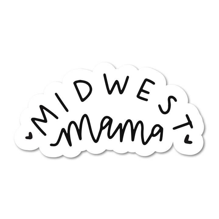 Midwest Mama Vinyl Sticker for wholesale by Mouthy Broad