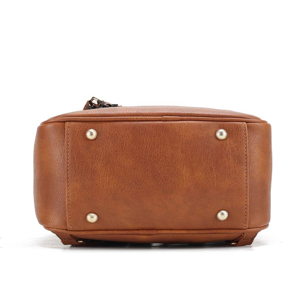 MKF Collection – Engroshandel Rygsæk - Dame – Roxane Vegan Læder Kvinders Rygsæk og Wristlet Pouch- 312