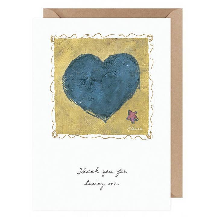 Tack för att du älskar mig... Flavia Card från Flavia Weedn 100% bomull Tillverkad i Schweiz 0003-2090 för wholesale av Flavia Art Studios
