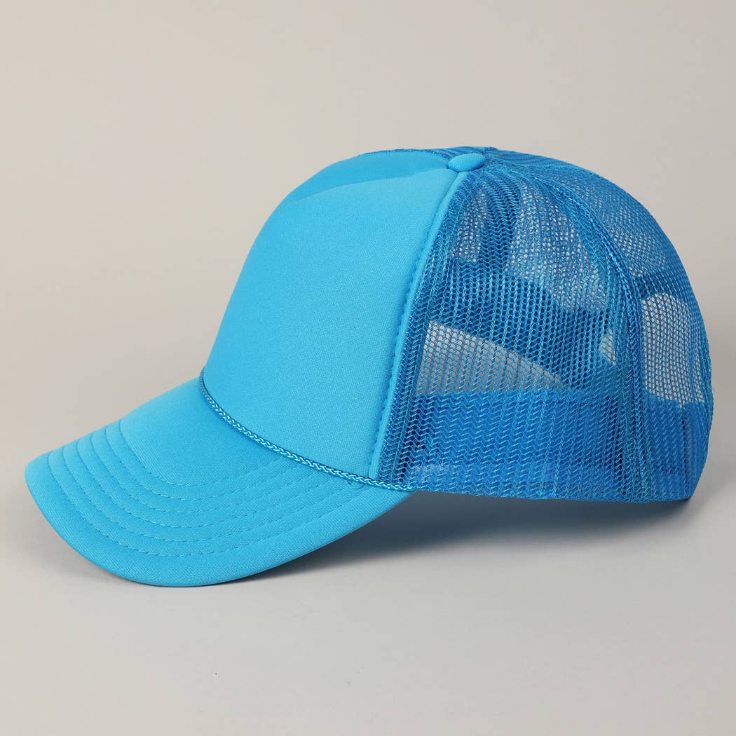 Fashion City - Wholesale Trucker Hat - Unisex - Solid Color OTTO 5-Panel Foam Mesh Back Trucker Hat6