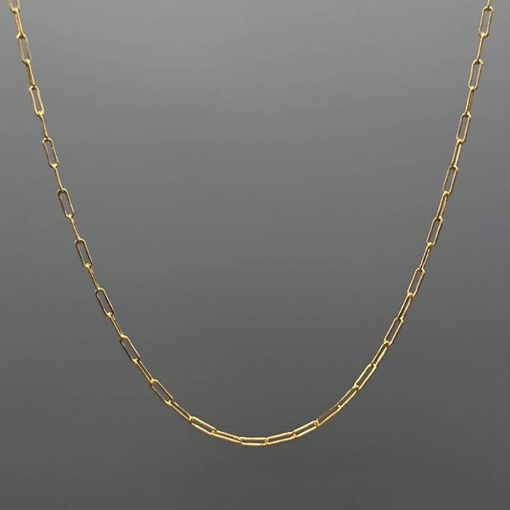 Zierliche Büroklammer Halskette für den Großhandel von Something Silver