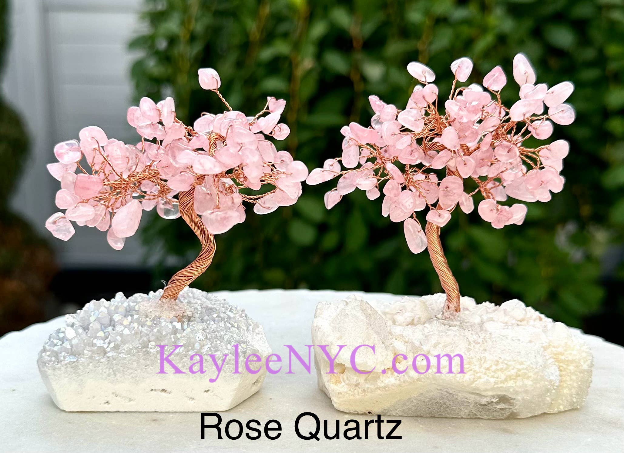 KayleeNYC - Wholesale Spiritual Stone/Crystal - Bonsai Tree with Angel Aura Base Crystal3