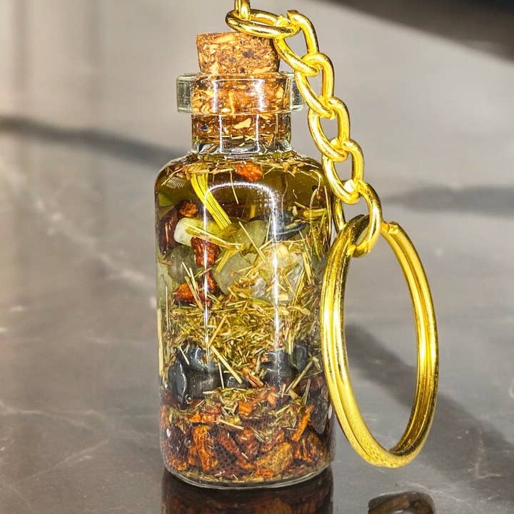 Llavero de Paz y Prosperidad | Cristal Herbal para la Abundancia para venta al por mayor de Nibiru Beauty