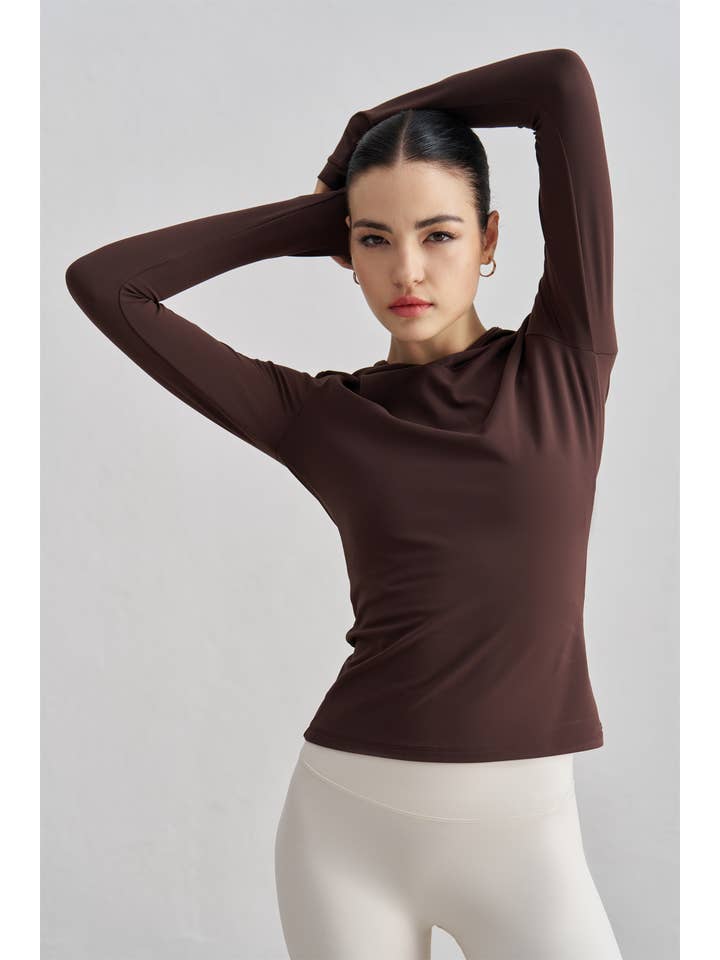 91thelabel - Vendita all'ingrosso Maglia sportiva - Donna - Maglia sportiva a maniche lunghe Juno con cappuccio 7