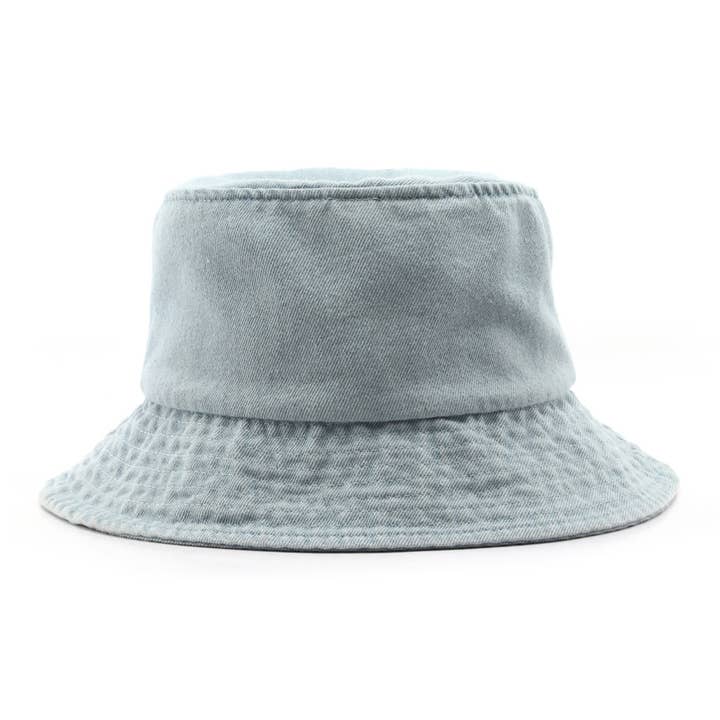ACCITY - Wholesale Bucket Hat - Women's - WOMEN VINTAGE DENIM CASUAL BUCKET HAT_CWAH05101