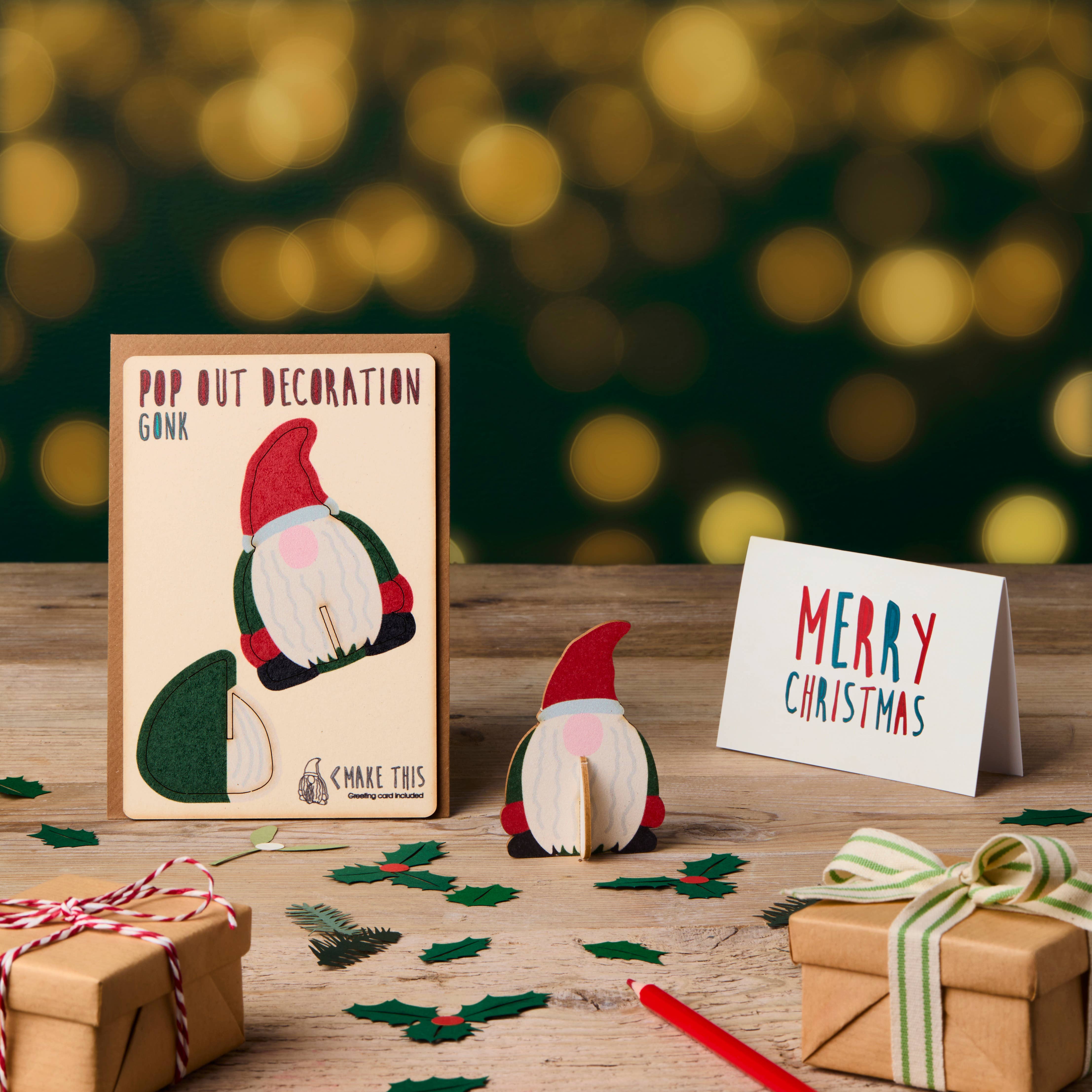 The Pop Out Card Company – wholesale Christmas card – Pop Out Gonk Christmas Card1