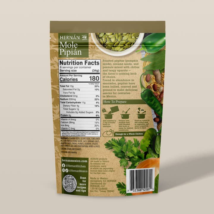 HERNÁN – wholesale Sauce – Mole Pipian1