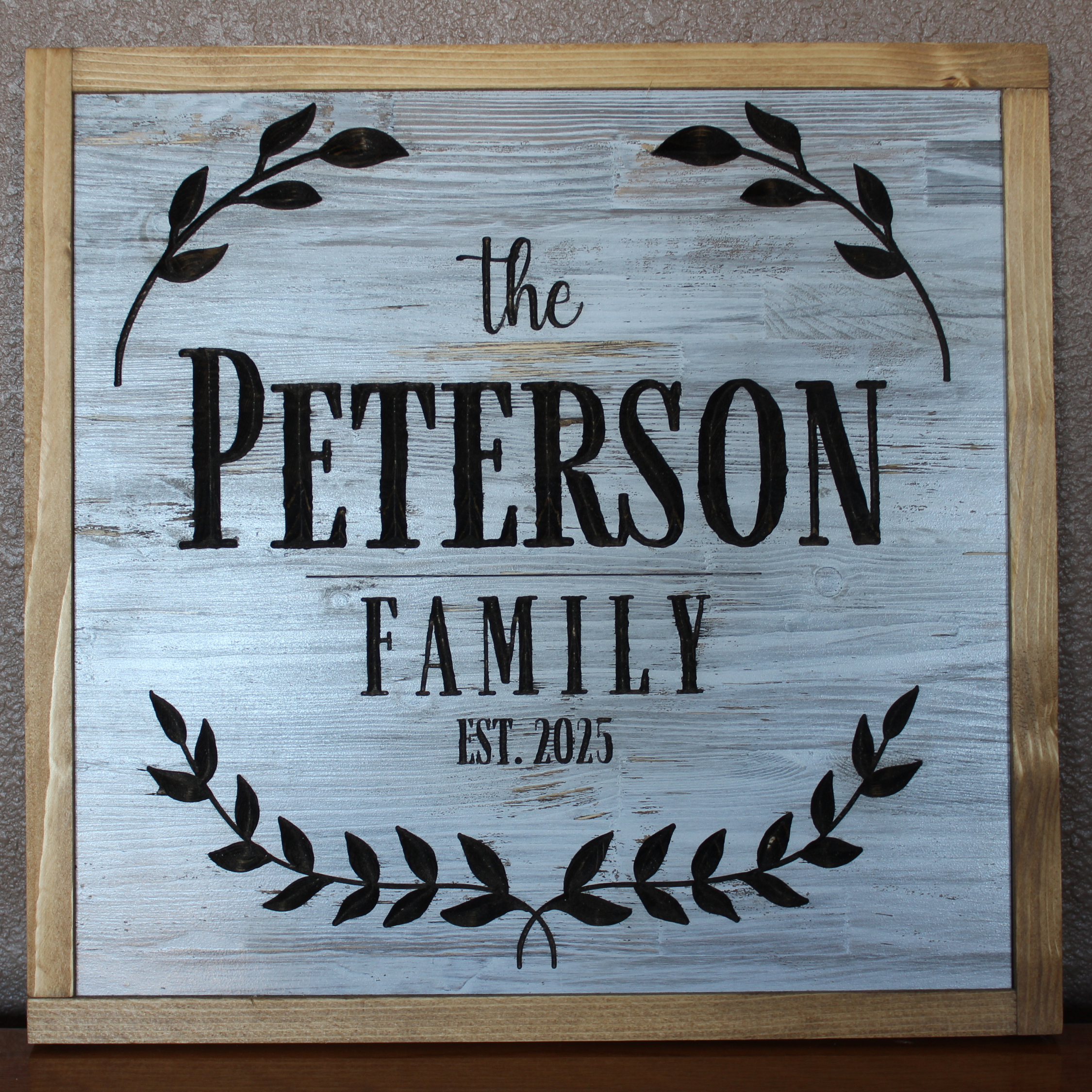 Rustic Brook Farm - Wholesale Sign - Personalized Carved Family Name Wooden Sign6