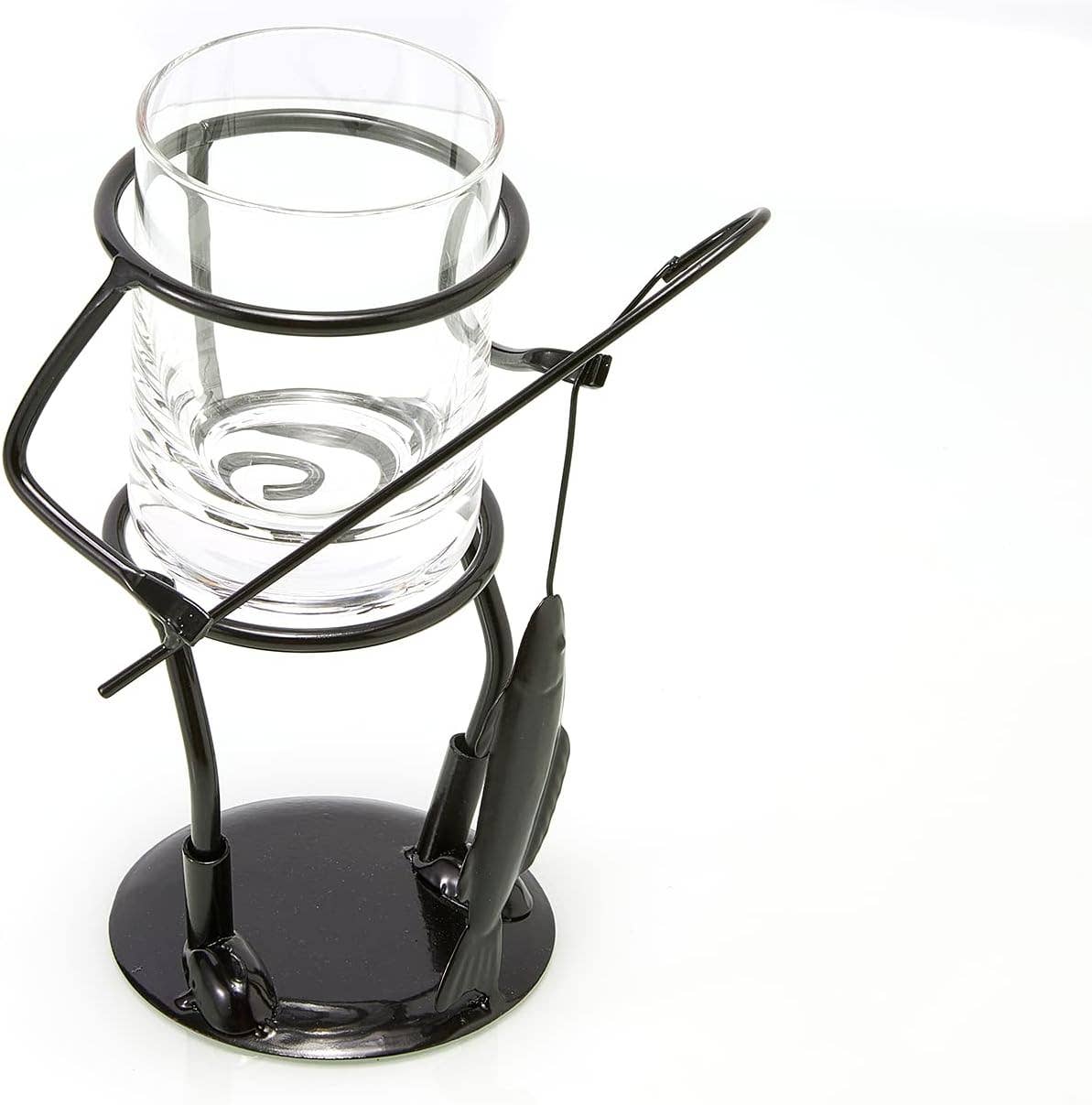 The Wine Savant /  Khen Glassware – Engroshandel Drikkedunke – Metal Fisker Kopholder til Vin-, Whisky- og Vandglas6