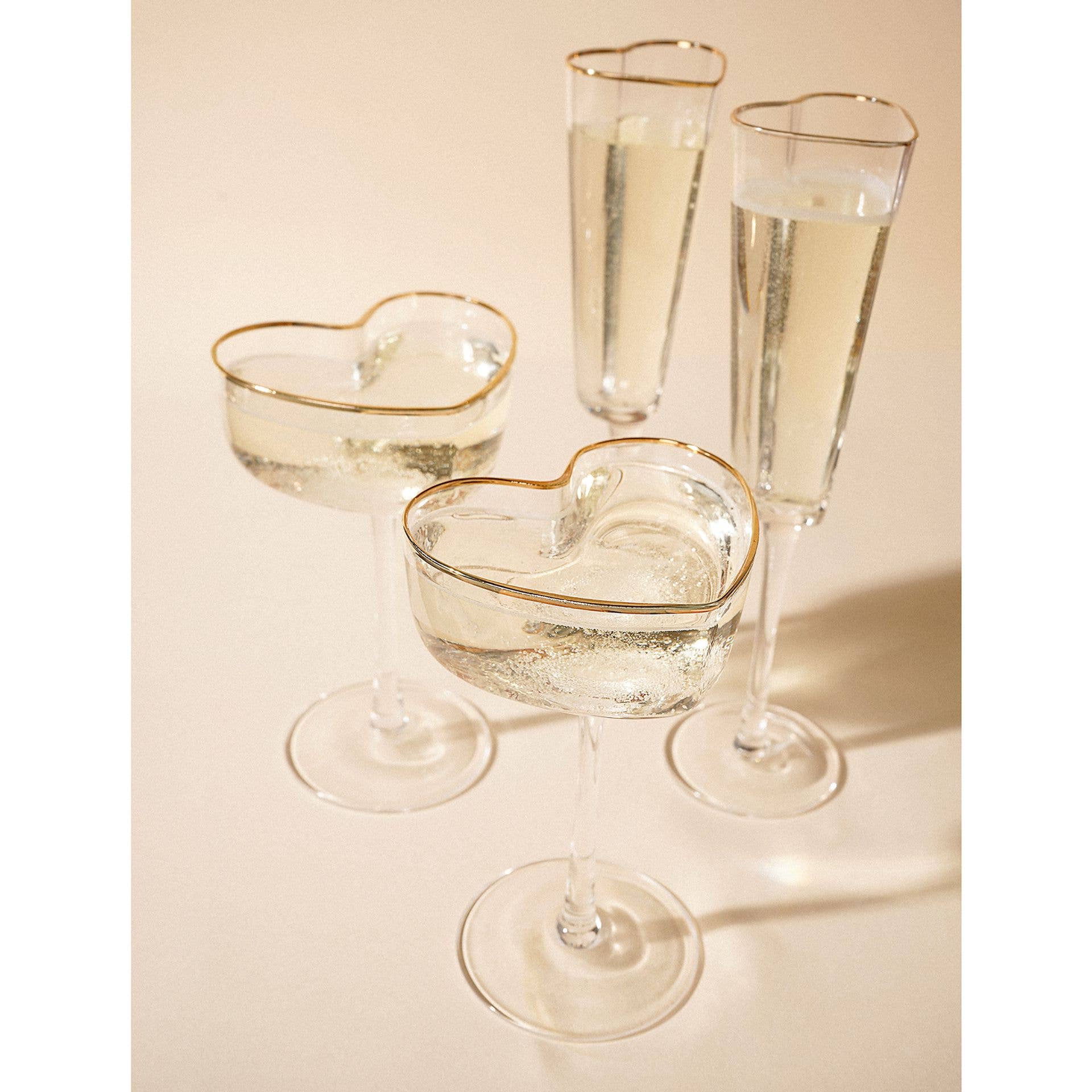 WIDDOP and Co. - Wholesale Drinking Glass/Cup - Amore Set of 2 Heart Shaped Martini Glasses6