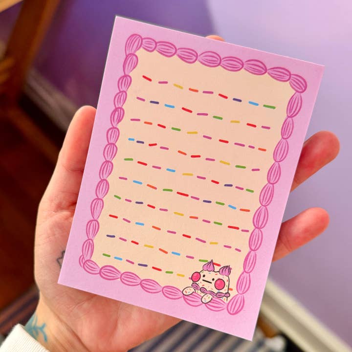 sprink notepad :’) for wholesale by Stay Okay Studio