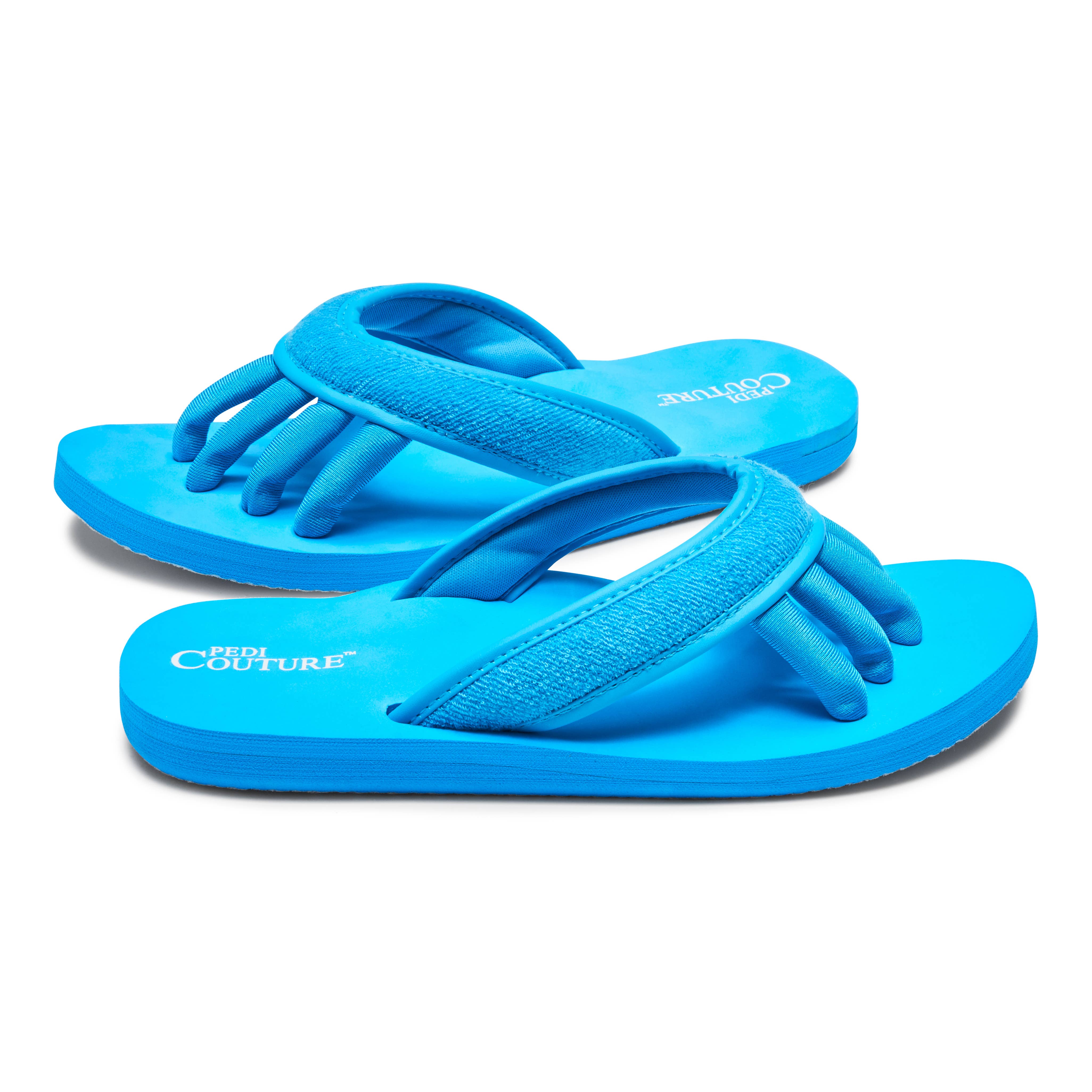 Pedi Couture - Wholesale Sandals - Women's - Turquoise Women's Comfort Toe Separator Sandals4