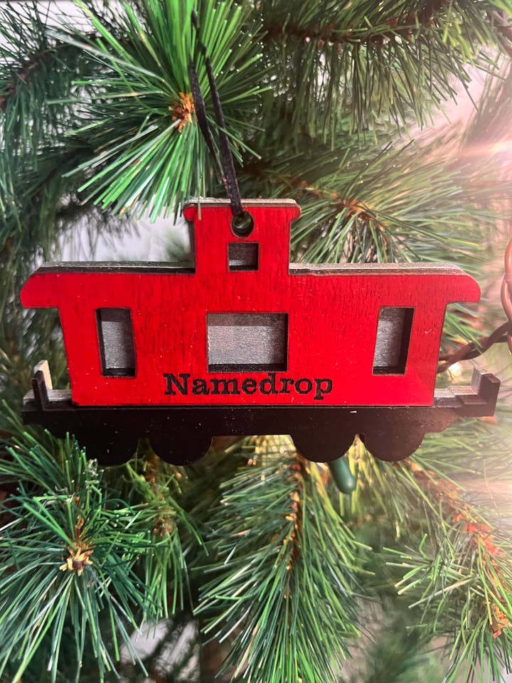 Custom Caboose Ornament for wholesale by Room To Improve