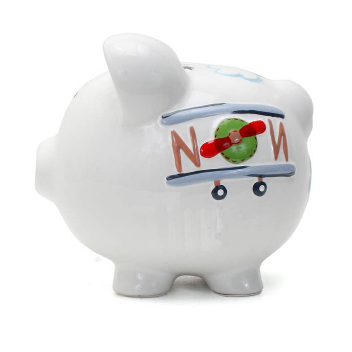 Child To Cherish® - Wholesale Money/Piggy Bank - Kids & Baby - Large Airplane Pig