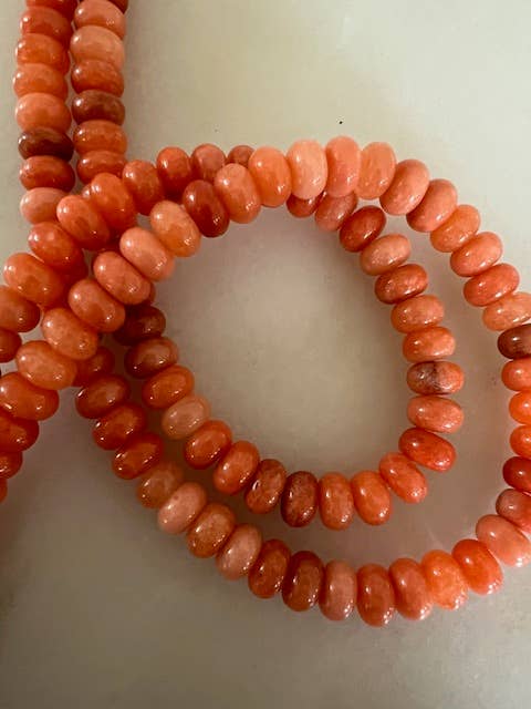 Sonya Renee Jewelry - Wholesale Beaded/Pearl Necklace - Lilly Gemstone Bead Necklace multi-color 8mm opals jade 23