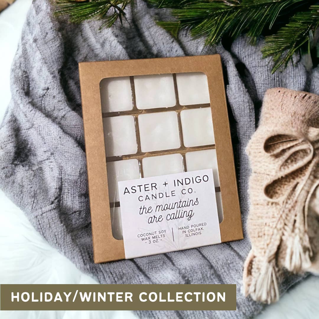 Aster + Indigo Candle Co. - Wholesale Wax Melt - The Mountains are Calling | Christmas/Winter Wax Melt