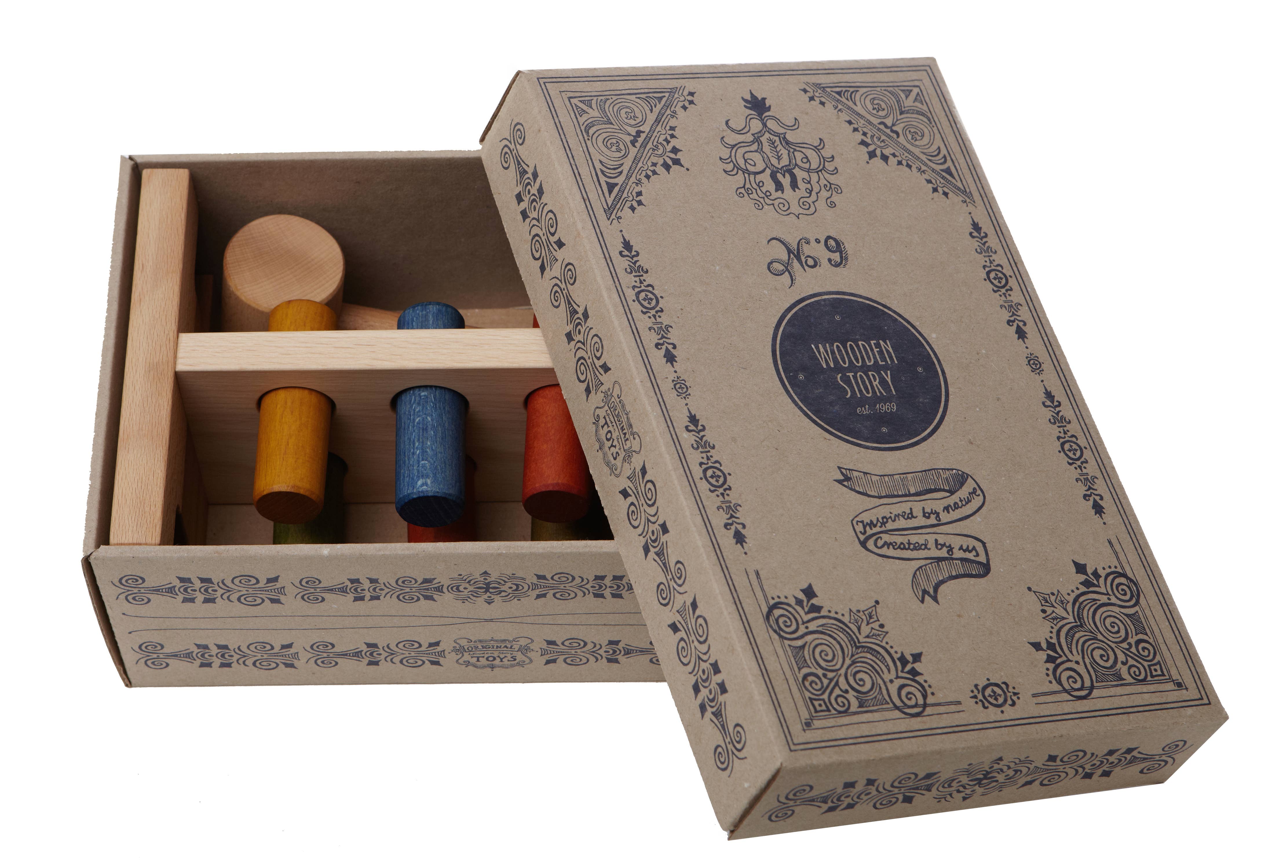 Wooden Story Sp. z o.o. - Wholesale Houten speelgoed - Kinderen - Regenboog houten tikklosje1