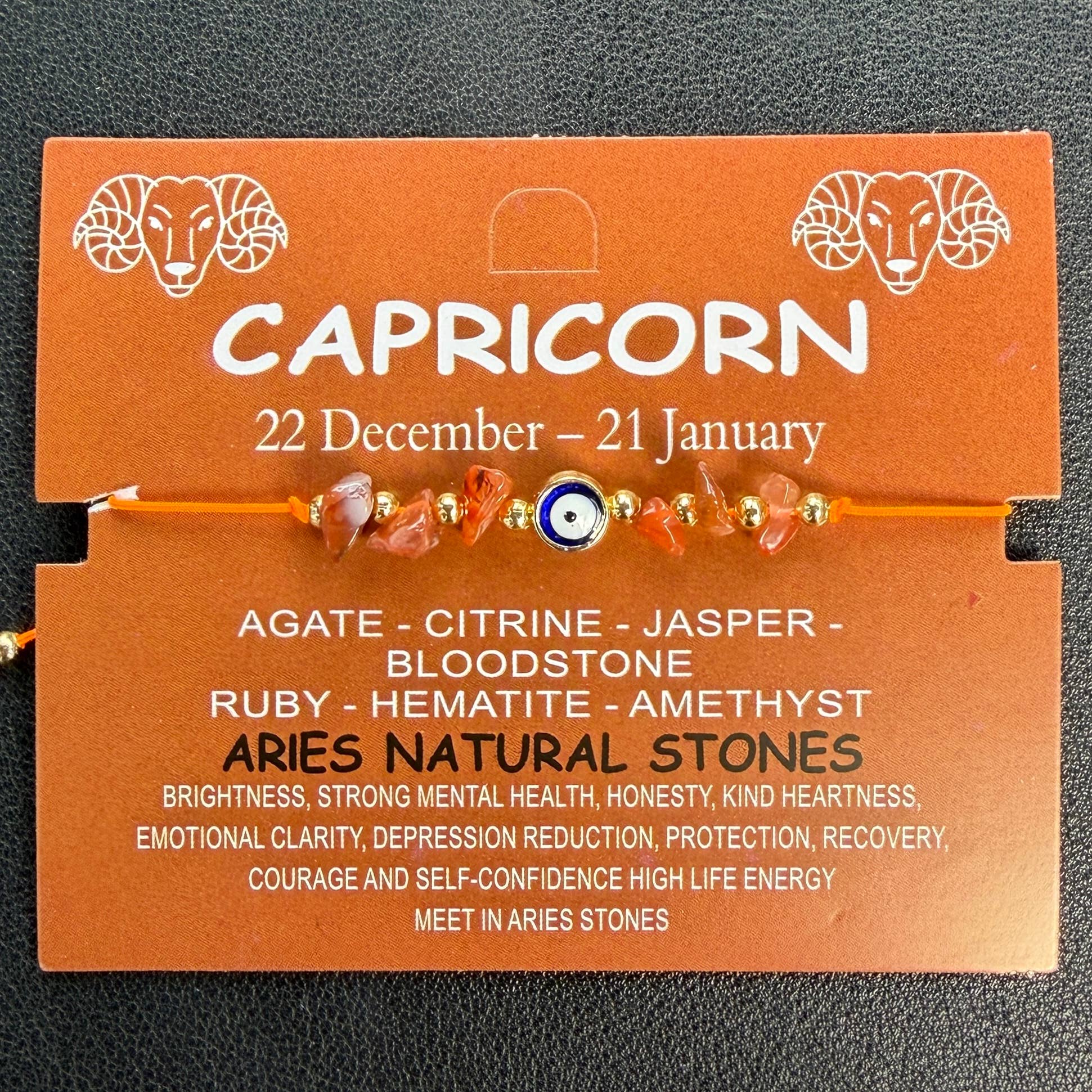 Loli - Vendita all'ingrosso Bracciale con perline - Bracciale con Carta | Bracciale Zodiacale | Occhio di Malocchio in Pietra Naturale2