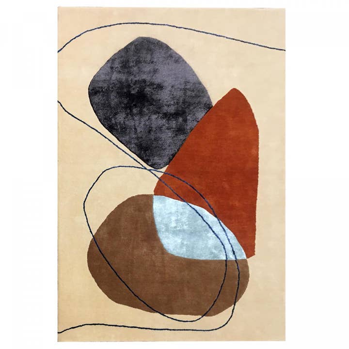 O&Ko - Wholesale Rug Pad - Living Room Rug 200X290Cm Azur Beige Handmade Rug