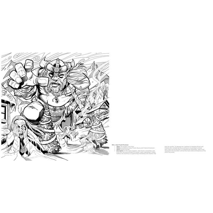 Simon & Schuster - Wholesale Coloring & Activity Book - Adult - Creepy Krampus Coloring Book by5