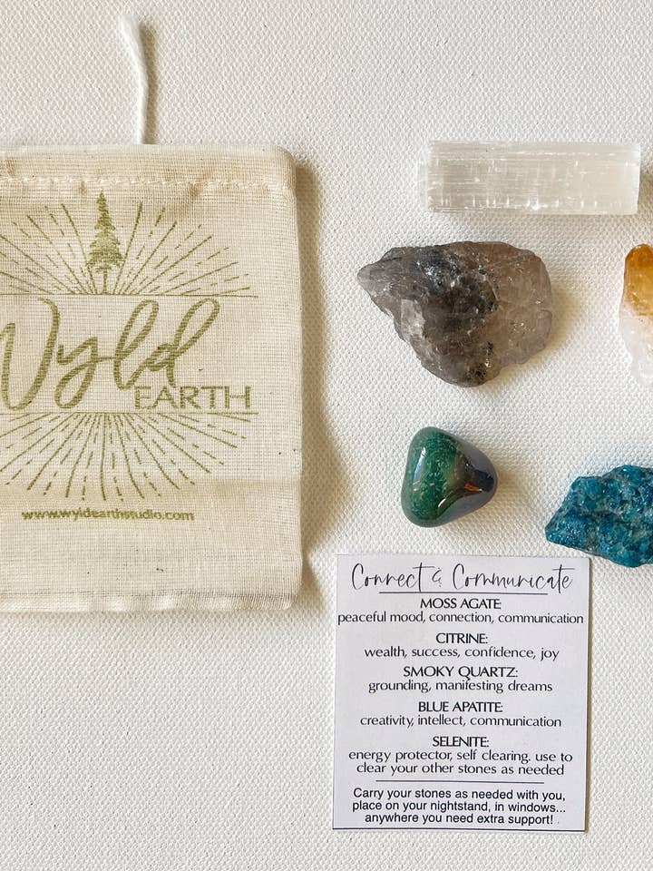 Forbind og kommunikér krystalsæt for engroshandel hos Wyld Earth