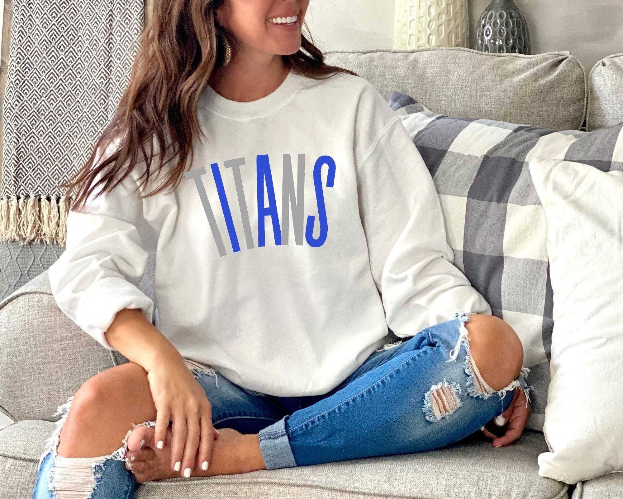 La Bella Rose Boutique - Vente Sweat-shirt à imprimés – femme - Sweat-shirt d'équipe personnalisé, pull universitaire, cadeau sportif4