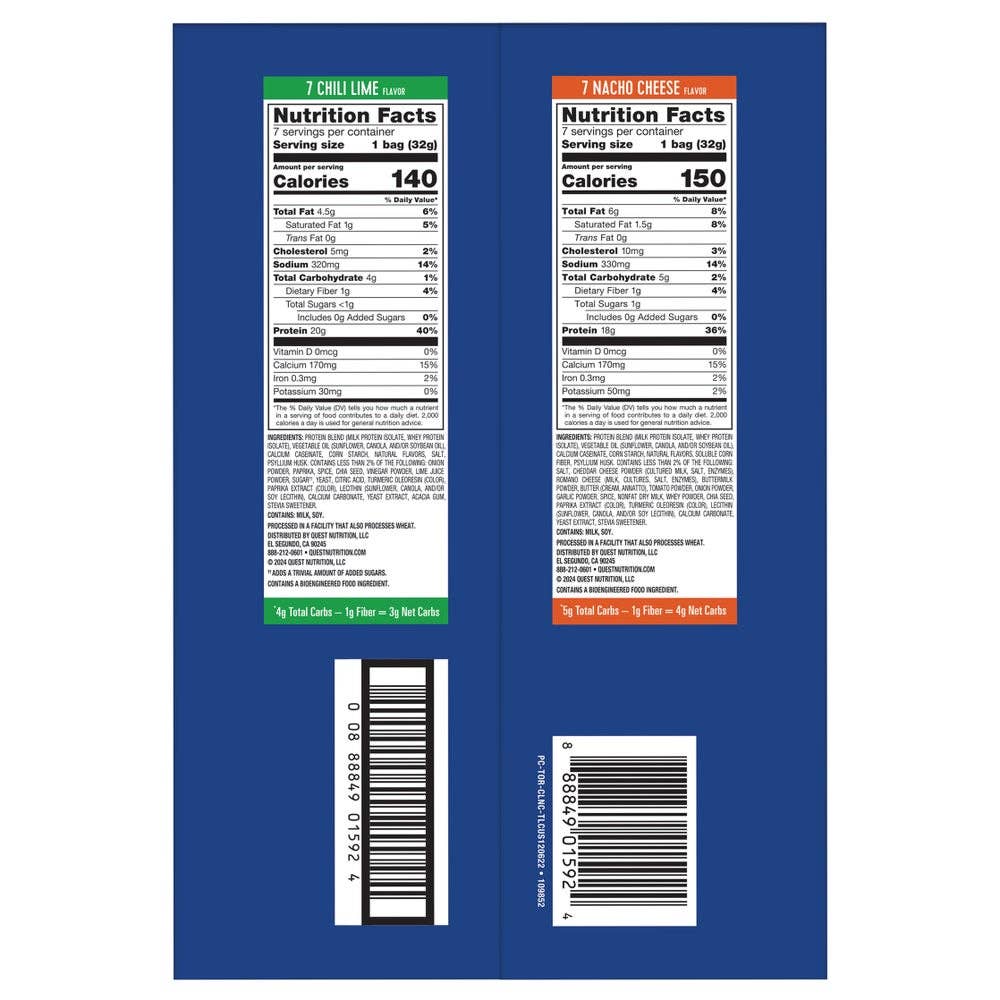 Swift Trade Group LLC - Wholesale Chips - Quest Tortillastijl Proteïne Chips, Variety Pack, 14 stuks van 32 g1