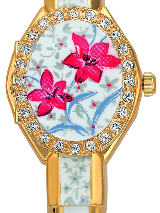 Florali-Crystal emalj damklocka för wholesale av Andre Mouche