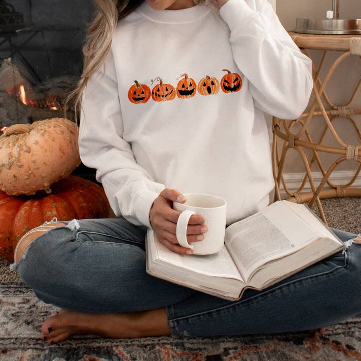 Sudadera unisex con cuello redondo y calabaza orgánica para venta al por mayor de Talibri