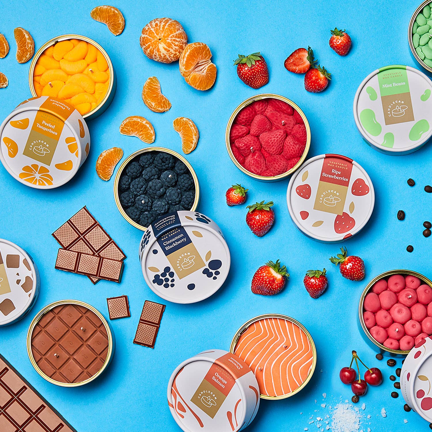 54 Celsius - Wholesale Jar/Filled Candle - CandleCan Tangerine Handmade Scented Tin Candle, 30 Hr Burn5