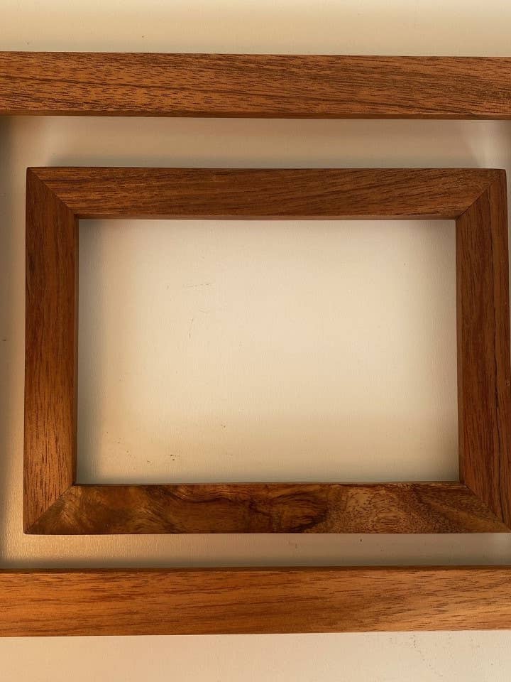 Slim Tropical Hardwood Koa Picture Frame for wholesale by Right Angle Woodcrafts