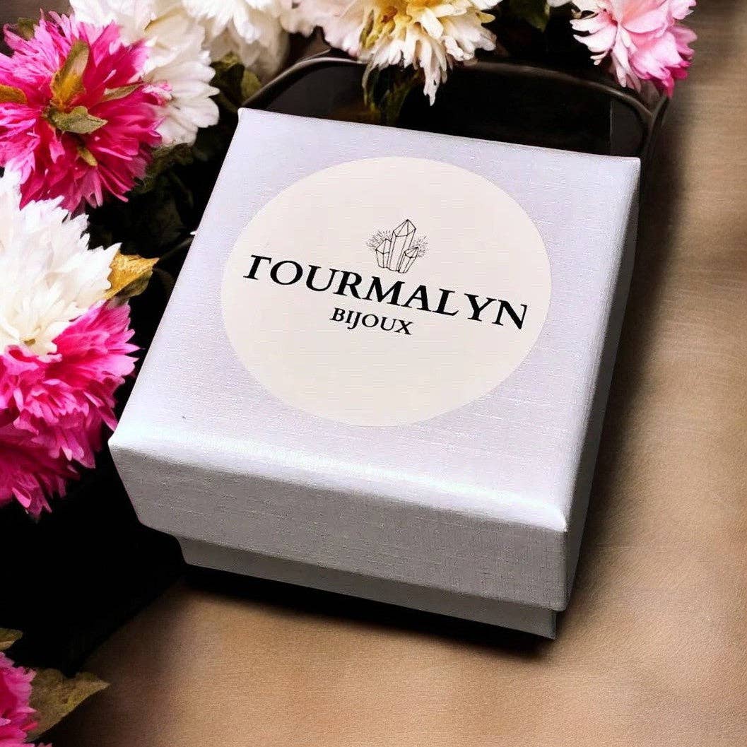 TOURMALYN - Vente Bague de cocktail/de cérémonie - Bague "INES" dorée or fin avec pierre d’ Opale et Quartz7