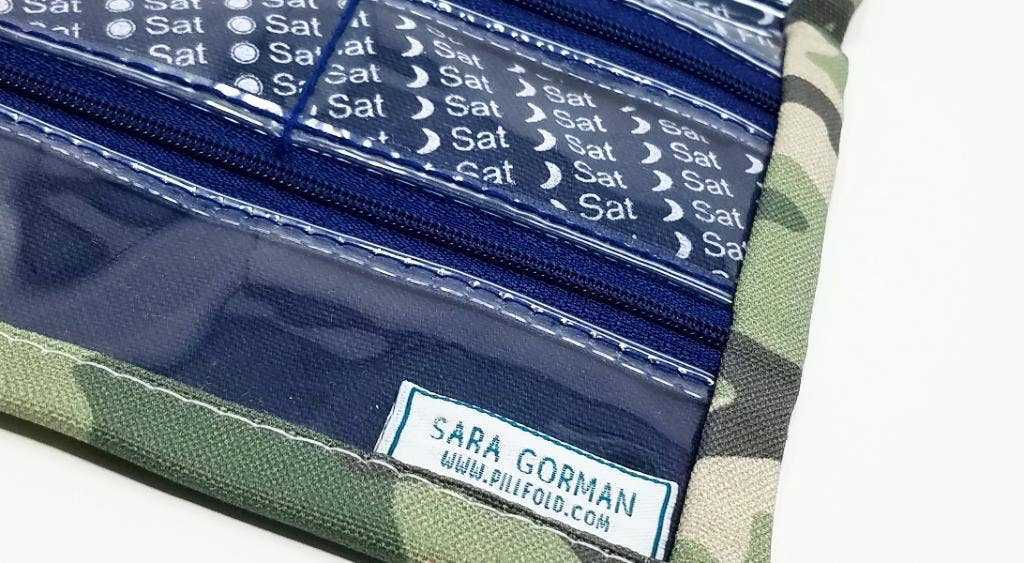 Clutch by Sara Gorman - Wholesale Pill Organizer - Pillfold™ XL Weekly Pill Organizer14