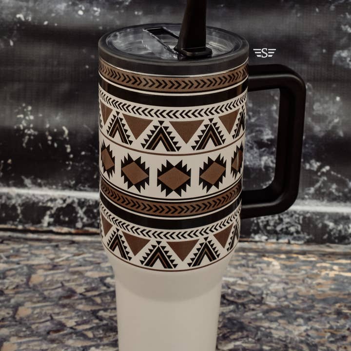 Flying S Company – Großhandel Thermotasse/-becher – Monterrey Grau 40oz Flip-Top-Becher0