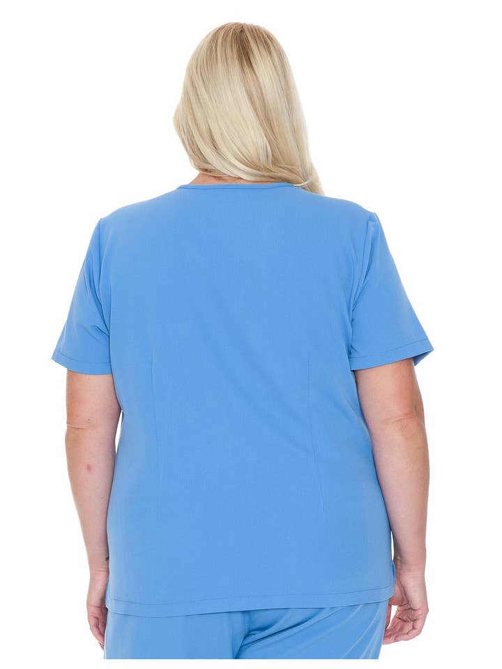 Humble - Wholesale Healthcare Uniform - Women's - Ceil Blue - Women's Basic Scrub Top10